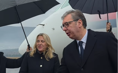 VUČIĆ SLETEO U MOSTAR Evo ko ga je dočekao, a sad pravac - Trebinje!